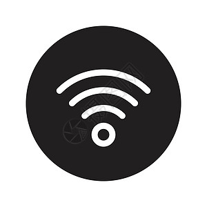 WiFi标识无线的wifi图标技术世界海浪象形标识互联网网络电脑插画