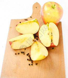 苹果切片健康采摘福利维生素水果背景图片
