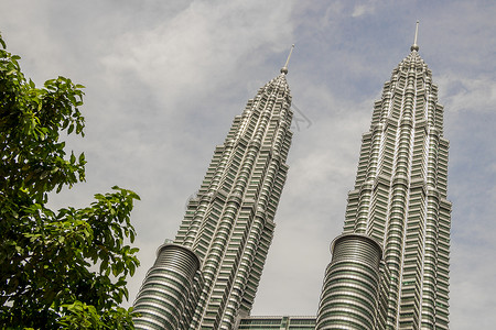瓜塔马来西亚吉隆坡的Petronas双塔旅游场景旅行城市世界双胞胎吸引力天空天际商业背景