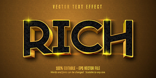 金色字母Y丰富文本 闪亮金色风格的可编辑文本效果设计图片