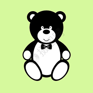 一只手弓的玩具熊的简单图象背景图片