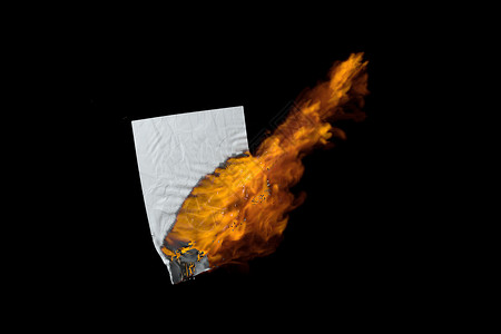 深色背景的烧纸 3D铸造渲染黑色火花框架篝火营火橙子活力横幅火焰背景图片