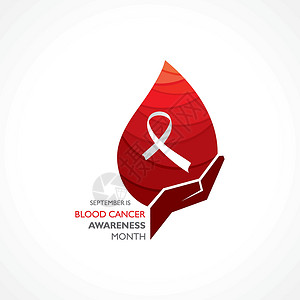 11月月签9月观察了血癌意识月 11月预防世界细胞国家水滴病人癌症插图卡片全世界插画