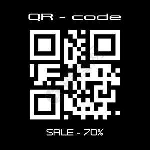 真正的QR代码销售 - 70% Logo 商店贴纸 Websi背景图片