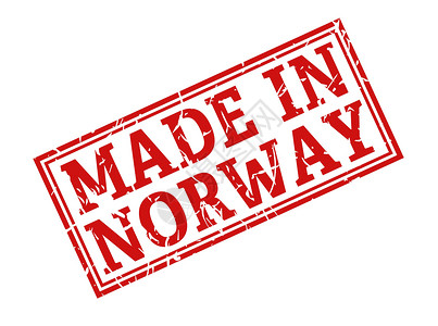 挪威西部印有在挪威制作的碑文印章插画