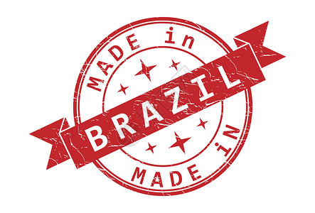 以巴西国字写成的印章的印象横幅邮票进口释放变体贴纸草图文档标识保修单背景图片