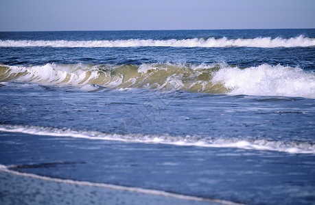 浪潮之巅美国佛罗里达州 大西洋的粗水和海浪海景冲浪台风飓风水面风暴海岸波纹海岸线天气背景