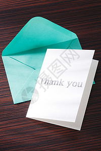 感谢卡片笔记影棚社会折叠绿色恩典感激邮件办公用品摄影背景图片
