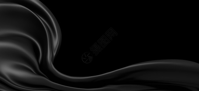 黑色奢华布面背景 复制空间3d背景图片