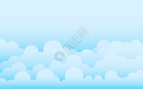 蓝顶白墙云纸剪切蓝顶天空地貌的背景设计图片