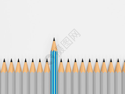 领导信息 3D业务概念教育讲话领导者草图工作铅笔演讲蓝色插图绘画背景图片