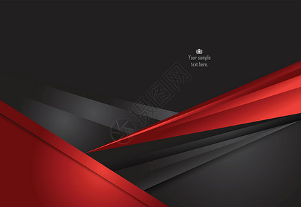 用于背景 卡片 Ann的红色和黑色抽象材料设计阴影桌面插图坡度墙纸条纹背景图片