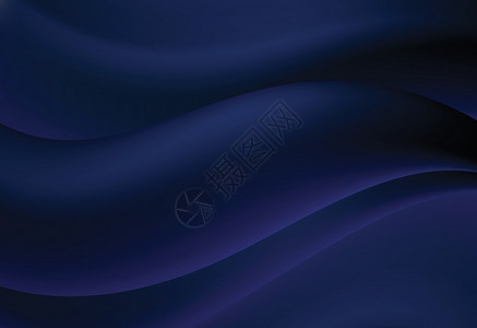蓝色海军抽象曲线和卷状矢量背景阴影波浪状墙纸网络桌面条纹插图海浪背景图片