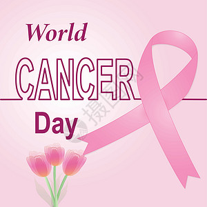 乳癌认识标志的粉红丝带 作为背景高清图片