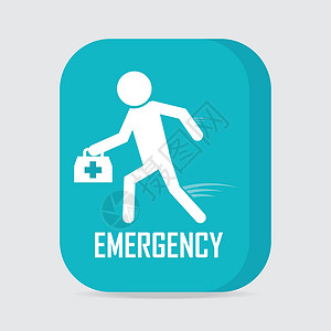 紧急医疗服务概念 援救图标护士卫生危险帮助按钮医院情况药品蓝色病人插画
