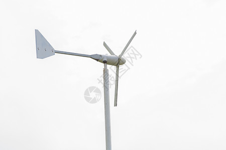 白色背景的风力涡轮机环境涡轮地球天空力量活力生态背景图片