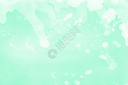 地图水彩素材纸上白水色 绿色柔软薄荷水艺术绘画水彩背景