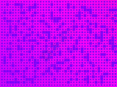 紫色背景 不同大小形状上的蓝色方形的无缝图示材料马赛克墙纸网格正方形玻璃对角线织物样本打印背景图片