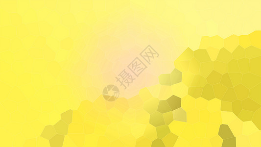 聚能蜂窝内胆黄色现代明亮模糊抽象多边形马赛克背景 折纸风格的低聚几何纹理背景 2d 插图水晶技术背景