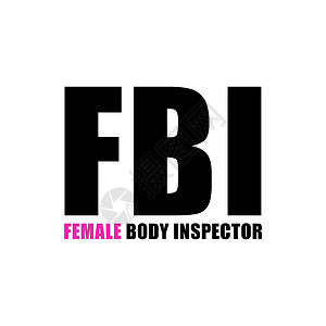 FBI 女机构检查员性别检查身体男生幽默歧视女士女性代理粉色背景图片