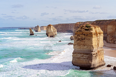 澳洲大岩石澳大利亚深知十二门徒大大洋路澳洲悬崖访客岩石吸引力公园地标海岸线旅游海角石灰石背景