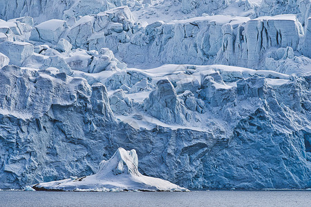冰川之水潺潺气候学寒冷的高清图片