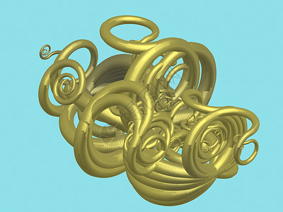 3D 计算机计算分形的三维插图装饰品图像数学电脑几何学背景图片