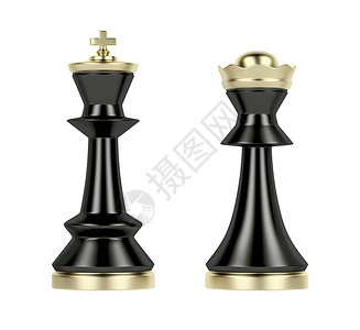 象棋皇后和国王高清图片
