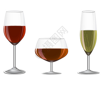 赤霞珠酒杯 香槟 白兰地的白葡萄酒 在金属摊子上艺术藤蔓玻璃红色酒厂白色饮料黑色液体支架设计图片