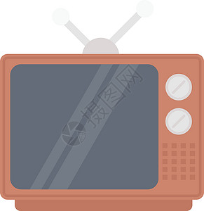 电视视频广告图标手表展示屏幕技术播送广播插图背景图片