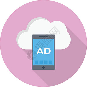 广告网络视频屏幕营销互联网活动赞助广告牌插图服务背景图片