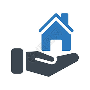 保险标识住房网络住宅抵押财产安全建筑插图背景图片