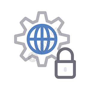 安全技术插图全球网络互联网网站社会商业按钮世界背景图片