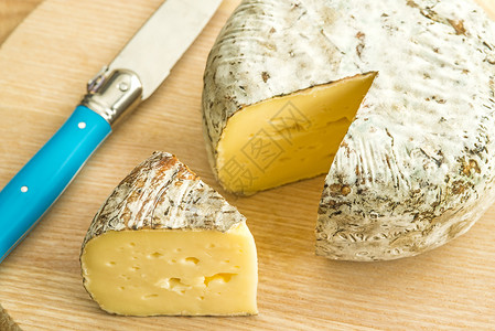 法国芝士 阿尔卑斯大托米特产品熟食食物牛奶霉菌工艺面包模具日记专业背景图片