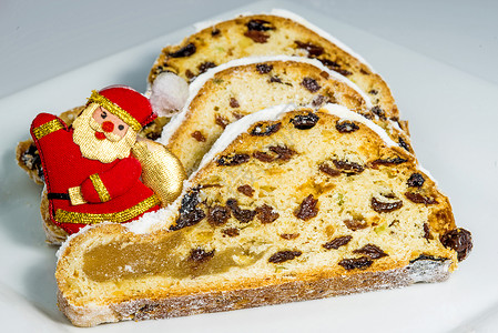 德国圣誕酒面包诞蛋糕蛋糕烘烤熟食背景图片