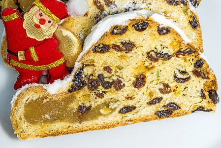 德国圣誕酒烘烤蛋糕面包熟食诞蛋糕背景图片