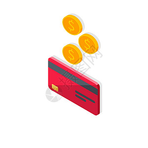 红包里税金现金得到一张红左观的银行卡办公室借方商业硬币支付银行信用金融财富卡片设计图片