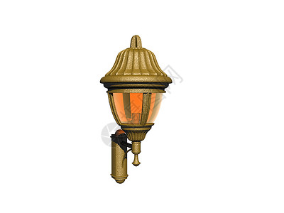 带玻璃灯泡的青铜园花灯金属灯光壁灯亮度支架庭院黄铜蓝色壁挂背景图片
