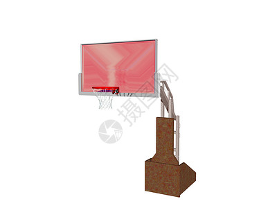 动圈单元暂停使用的篮篮篮篮操场红色篮架棕色跳跃金属篮球篮球框运动戒指背景