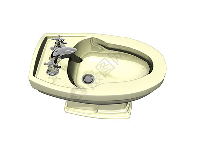 浴室的陶瓷浴缸马桶白色陶器龙头座圈洗手间坐浴背景图片