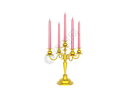 含有粉色蜡烛的甘蓝灯芯烛台烛光亮度蜂蜡珠宝灯光背景图片