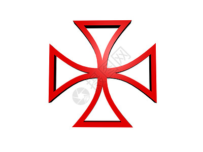 马耳他红十字作为大纲高清图片
