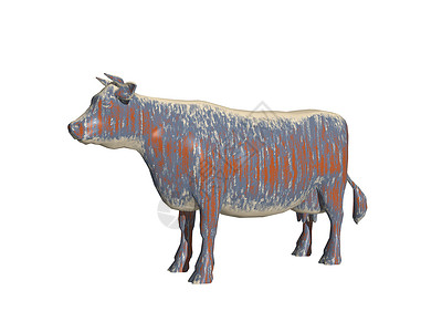 奶牛围着多彩色的牛群尾巴动物屠宰喇叭背景图片