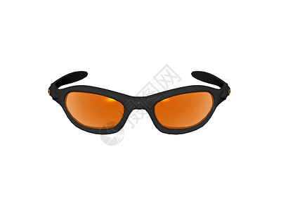 现代黑色感应镜作为眼罩防护橙子眼镜衣服黑色框架运动背景图片