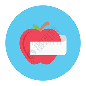 苹果插图食物标识卡片菜单午餐餐厅咖啡店标签水果背景图片