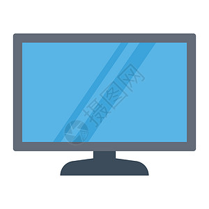 屏幕展示插图电视电脑互联网购物桌面监视器商业黑色背景图片