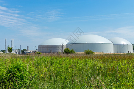 沼气厂背景图片