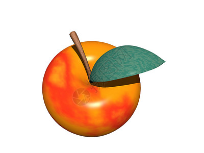 红色苹果 有干叶维生素阴影芳香绿色食物叶子水果背景图片