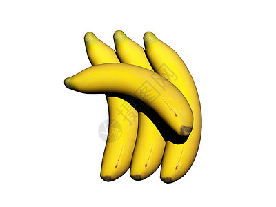黄色香蕉并肩躺着食物维生素背景图片