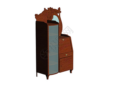 卧室内抽屉的木胸车厢橱柜家具茶几贮存实木单板背景图片